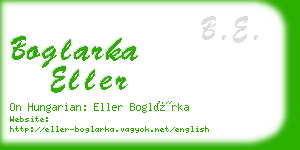 boglarka eller business card